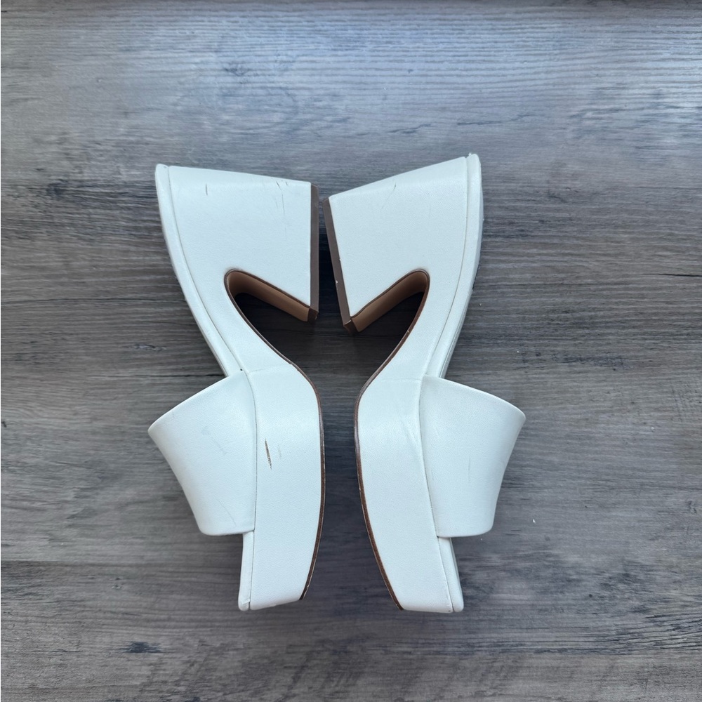 Nine West White Platform Shoes Modern Design